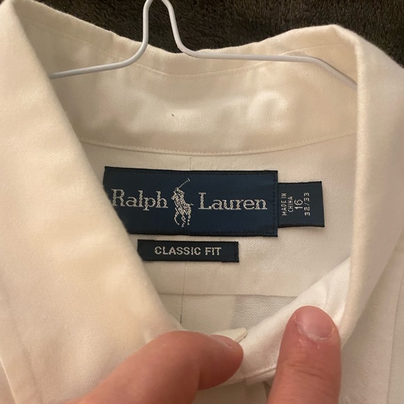 White polo button down - Picture 3 of 4